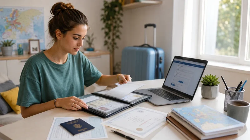 Studentessa italiana prepara diploma, documenti scolastici e candidatura per l'ammissione a Fisioterapia in Bulgaria.